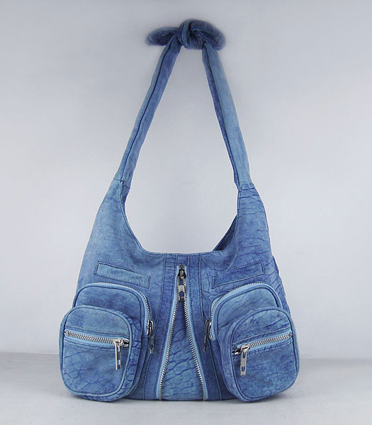 Alexander Wang Donna Hobo Bag Blu Agnello Qualora